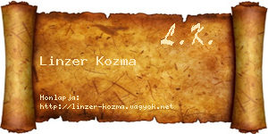 Linzer Kozma névjegykártya